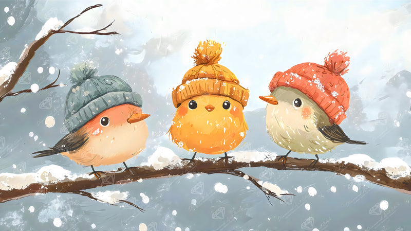 Adorable Winter Birds