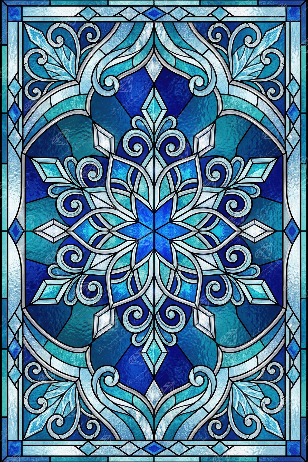 Stained Glass Snowflake