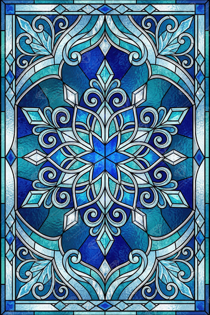 Stained Glass Snowflake