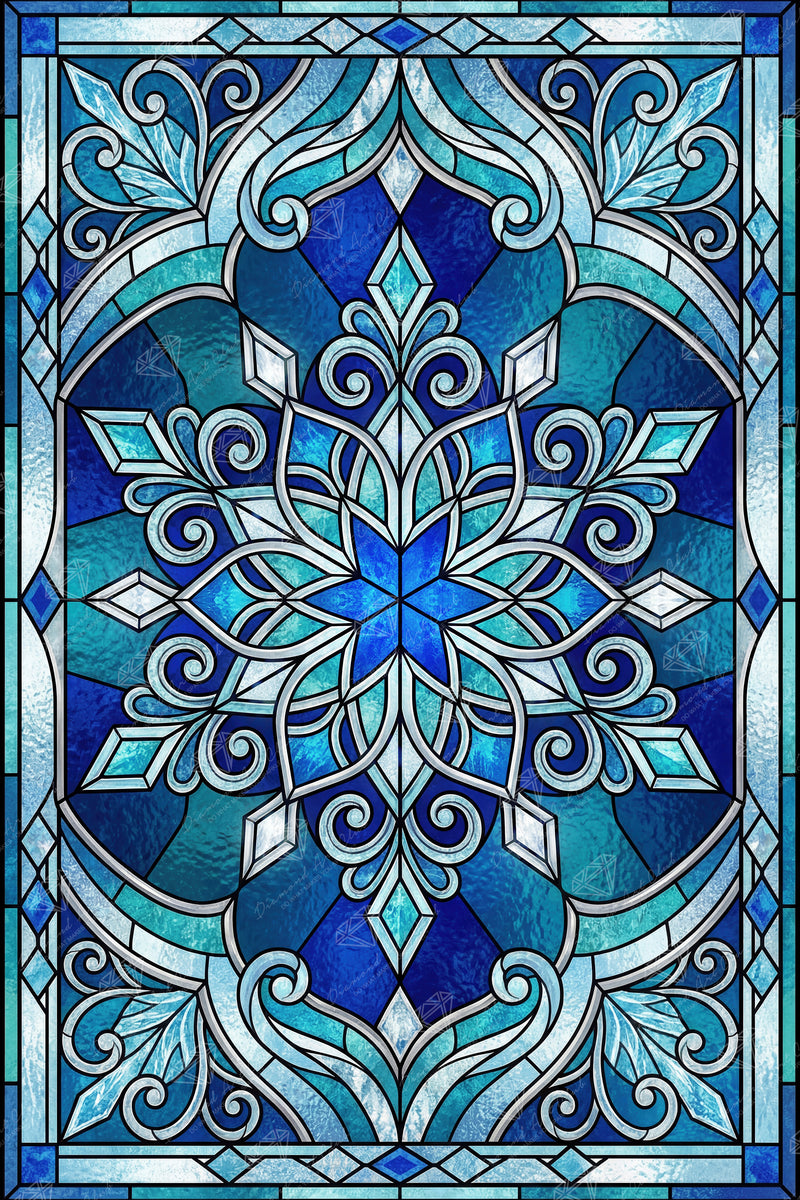 Stained Glass Snowflake
