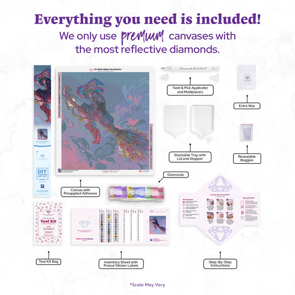 Witch of the Heathlands Diamond Painting Kit – Diamond Art Club