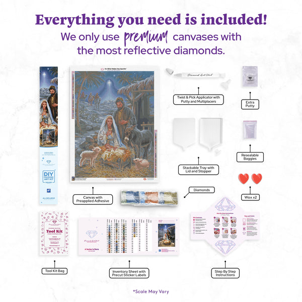 DAC ダイヤモンドアートキット A Savior is Born A Savior is Born Diamond Art Kit | Diamond Art Club