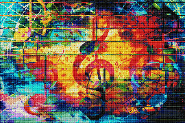Abstract Music Notes – Diamond Art Club