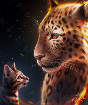 Diamond Painting Admiration 27.6" x 32.7" (70cm x 83cm) / Square with 43 Colors including 2 ABs and 2 Fairy Dust Diamonds / 93,573