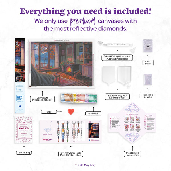 Afternoon Hearth – Diamond Art Club