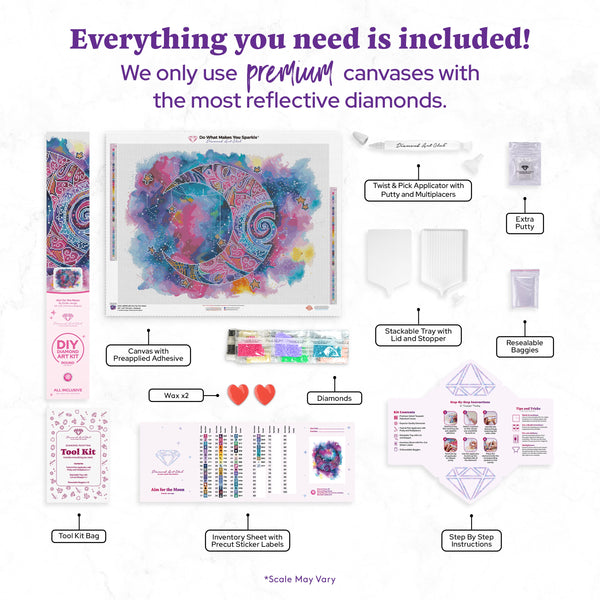 その他 Diamond Art Club Aim for the Moon Aim for the Moon Diamond Painting Kit – Diamond Art Club
