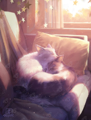 Diamond Painting Angels 22" x 29" (55.6cm x 73.7cm) / Square with 43 Colors including 5 Fairy Dust Diamonds / 54,136