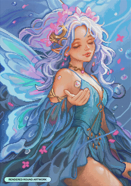 Aquamarine Fairy – Diamond Art Club