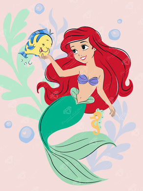 Diamond Painting Ariel - Currently Busy Exploring 13" x 17" (33cm x 44cm) / Round with 16 Colors including 4 Fairy Dust Diamonds / 19,200