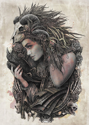 Diamond Painting Ashura 22" x 31" (56cm x 79cm) / Square with 49 Colors including 2 ABs / 70,784