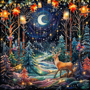 Diamond Painting Aspen Glow 25.6" x 25.6" (65cm x 65cm) / Square with 67 Colors including 3 ABs and 1 Fairy Dust Diamond / 68,121