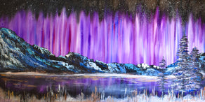 Diamond Painting Aurora Beauty 40" x 20″ (102cm x 51cm) / Round with 49 Colors including 2 ABs / 65,521