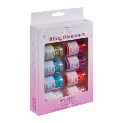 Diamond Painting Aurora Borealis - Rainbow Round (Set of 10)