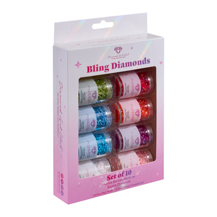 Diamond Painting Aurora Borealis - Rainbow Square (Set of 10)