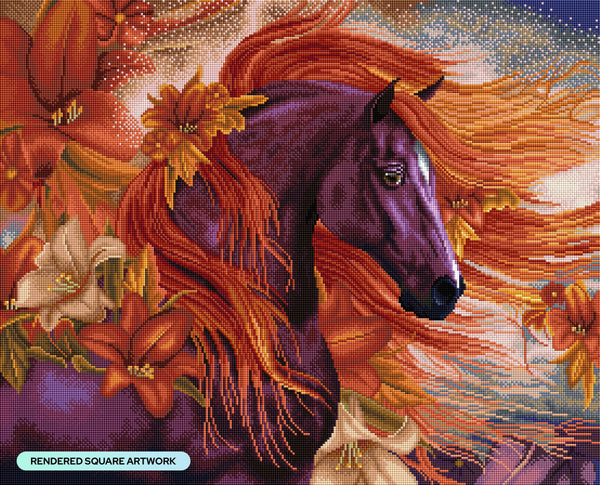 ダイヤモンドアートクラブ　Autumn fireⅡ Autumn Fire II – Diamond Art Club