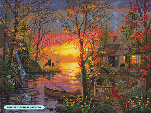 Autumn Vacation Diamond Painting Kit – Diamond Art Club