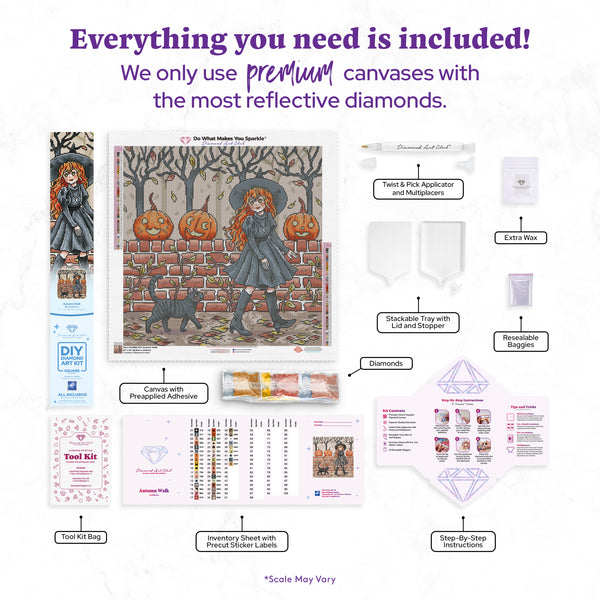 Autumn Walk」ダイヤモンドアートキット – Diamond Art Club