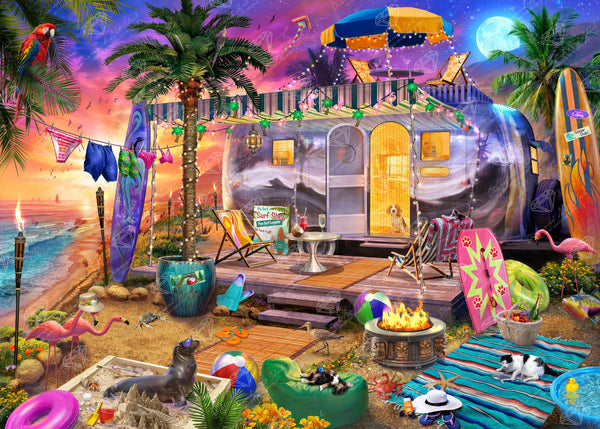 ダイヤモンドアートクラブ　Beach Vacation DACキット beach-vacation-diamond-art-