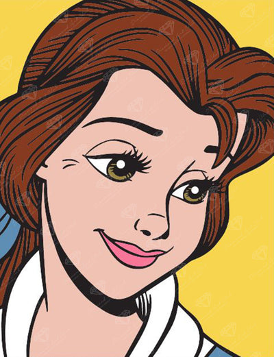 Diamond Painting Belle 13" x 17" (32.9cm x 42.8cm) / Square with 8 Colors including 2 Fairy Dust Diamonds / 22,704