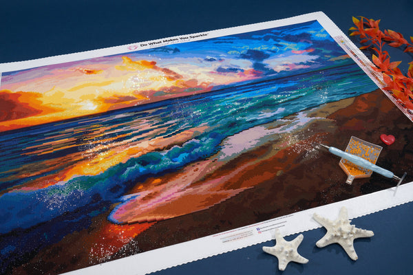 海と空の間 ダイヤモンドペインティングキット – Diamond Art Club