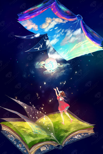 ダイヤモンドアートクラブ　DACキット　Between Two Tomes between-two-tomes-diamond-art-