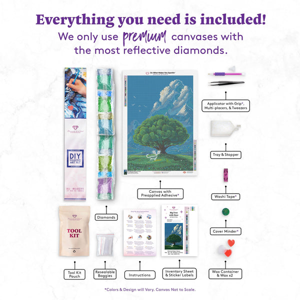 Diamond Art Deer Premium Kit