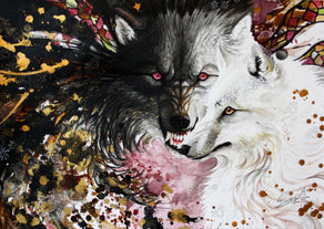 Diamond Painting Black and White 31" x 22" (78.7cm x 55.8cm) / Square with 47 Colors including 2 ABs and 1 Fairy Dust Diamonds and 2 Iridescent Diamonds / 70,784