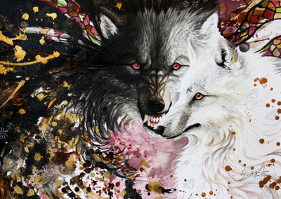 Diamond Painting Black and White 31" x 22" (78.7cm x 55.8cm) / Square with 47 Colors including 2 ABs and 1 Fairy Dust Diamonds and 2 Iridescent Diamonds / 70,784