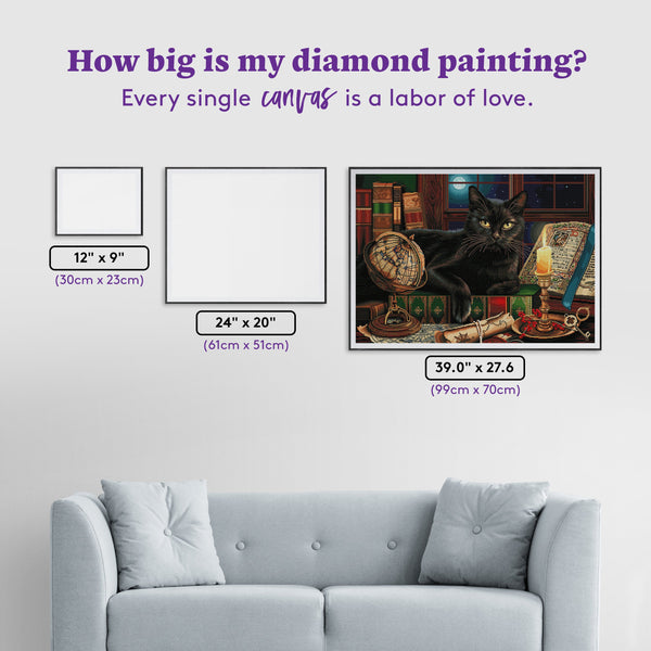 Black Cat by Candlelight – Diamond Art Club