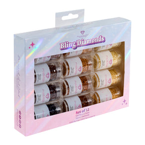 Diamond Painting Bling Diamonds - Soft Neutral Tones Square (Set of 12)