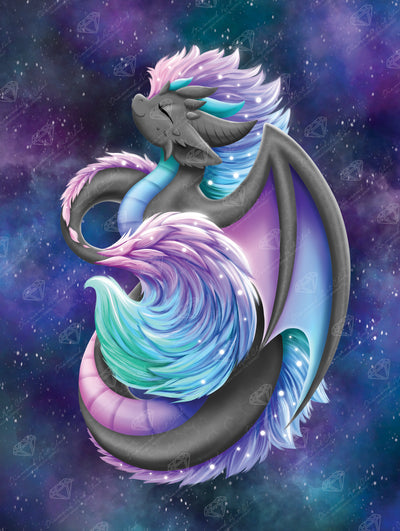 Diamond Painting Borealis 22" x 29" (55.6cm x 73.7cm) / Round with 56 Colors including 2 ABs and 1 Special Diamond and 5 Fairy Dust Diamonds / 54,136