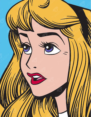 Diamond Painting Briar Rose 13" x 17" (33cm x 42.7cm) / Round with 8 Colors including 2 Fairy Dust Diamonds / 18,600