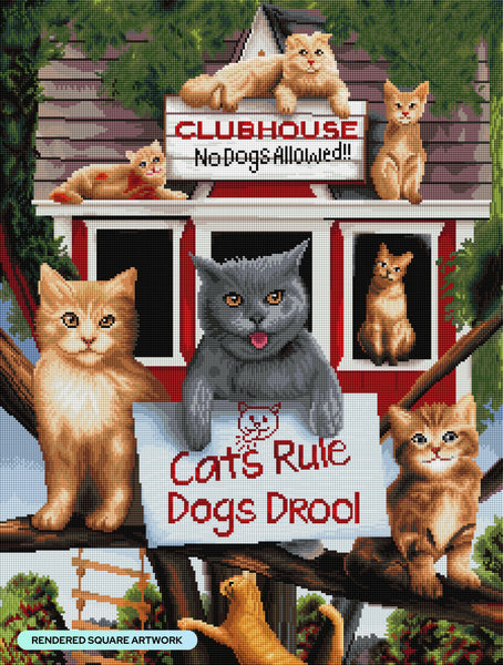 Cats Rule Diamond Painting Kit – Diamond Art Club
