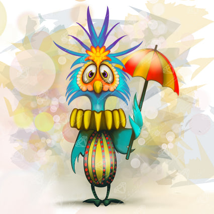 Diamond Painting Charlie 20" x 20" (50.6cm x 50.6cm) / Round with 71 Colors including 1 AB and 3 Fairy Dust Diamonds / 33,856