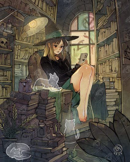 Diamond Painting Checking Socials 25.6" x 31.9" (65cm x 80.9cm) / Square With 64 Colors Including 2 ABs and 2 Fairy Dust Diamonds / 84,825