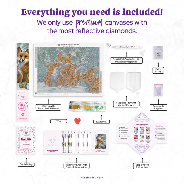 Christmas Cuddles Diamond Painting Kit – Diamond Art Club