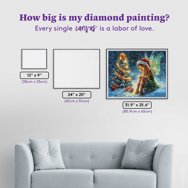 Christmas Fairy Wishes Diamond Painting Kit – Diamond Art Club