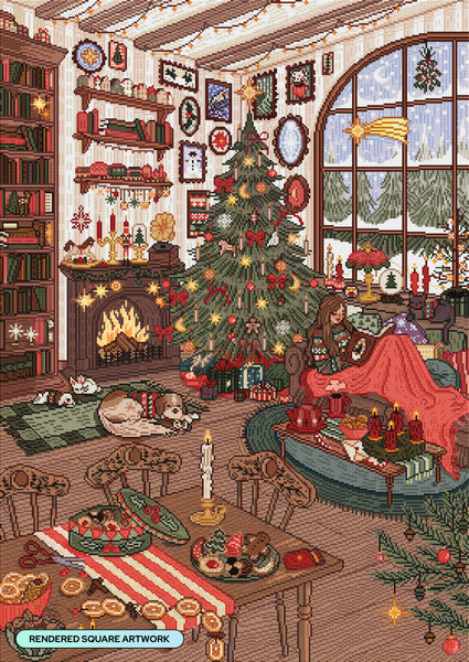 Christmas Room Diamond Painting Kit – Diamond Art Club
