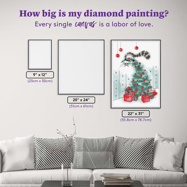 ダイヤモンドアートクラブ 『Christmas Tree Angel』 Christmas Tree Angel Diamond Painting Kit – Diamond Art Club