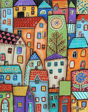 Diamond Painting City Digs 22" x 28" (56cm x 71cm) / Square With 44 Colors Including 6 ABs / 62,101