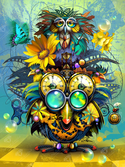 Diamond Painting Claude & Claudette 25.6" x 34.3" (65cm x 86.9cm) / Square with 96 Colors including 2 ABs and 3 Fairy Dust Diamonds / 91,089