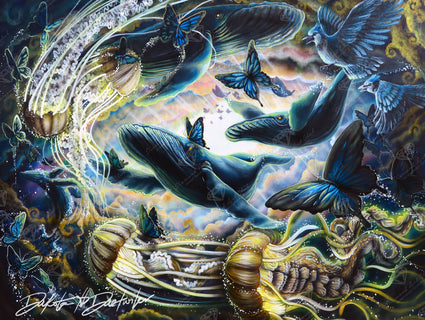 Diamond Painting Close Your Eyes 36.6" x 27.6" (93cm x 70cm) / Square with 61 Colors including 4 ABs and 3 Fairy Dust Diamonds / 104,813