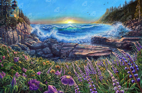 Diamond Painting Coast to Coast 38.6" x 25.6" (97.8cm x 64.5cm) / Square with 76 Colors including 3 ABs and 3 Fairy Dust Diamonds / 101,787