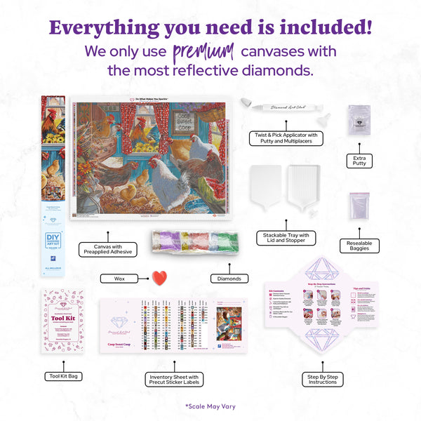 Coop Sweet Coop Diamond Painting Kit – Diamond Art Club