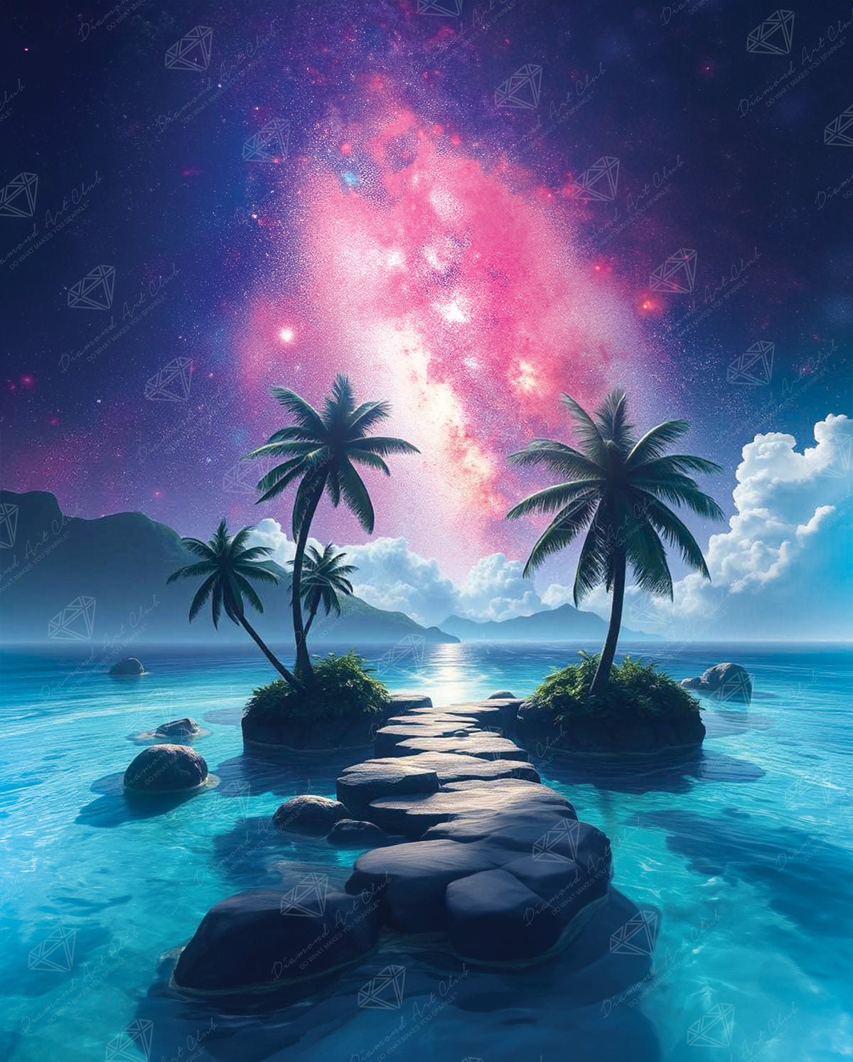 Diamond Painting Cosmic Road 25.6" x 31.9" (65cm x 80.9cm) / Square with 54 Colors including 2 ABs and 4 Fairy Dust Diamonds / 84,825
