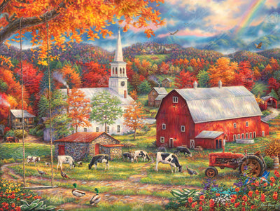Diamond Painting Country Blessings 36.6" x 27.6" (93cm x 70cm) / Square With 66 Colors Including 3 ABs / 104,813