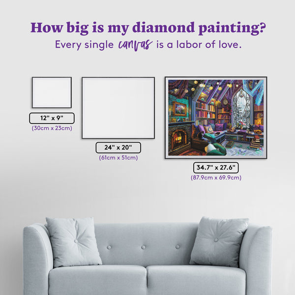 Cozy Winter Book Nook – Diamond Art Club