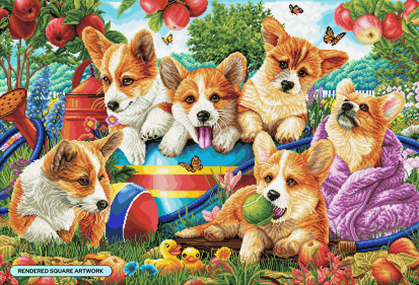 Cute Puppies – Diamond Art Club - Main Image