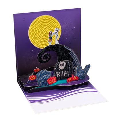 Diamond Painting Diamond Pop Card™ - The Nightmare Before Christmas™ 5.8" x 5.8" (14.9cm x 14.9cm) / Round with 7 Colors / 1,407