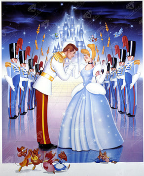 Diamond Painting Disney's Cinderella 27.6" x 33.9" (69.9cm x 85.6cm) / Square with 66 Colors including 1 AB and 3 Fairy Dust Diamonds / 96,664